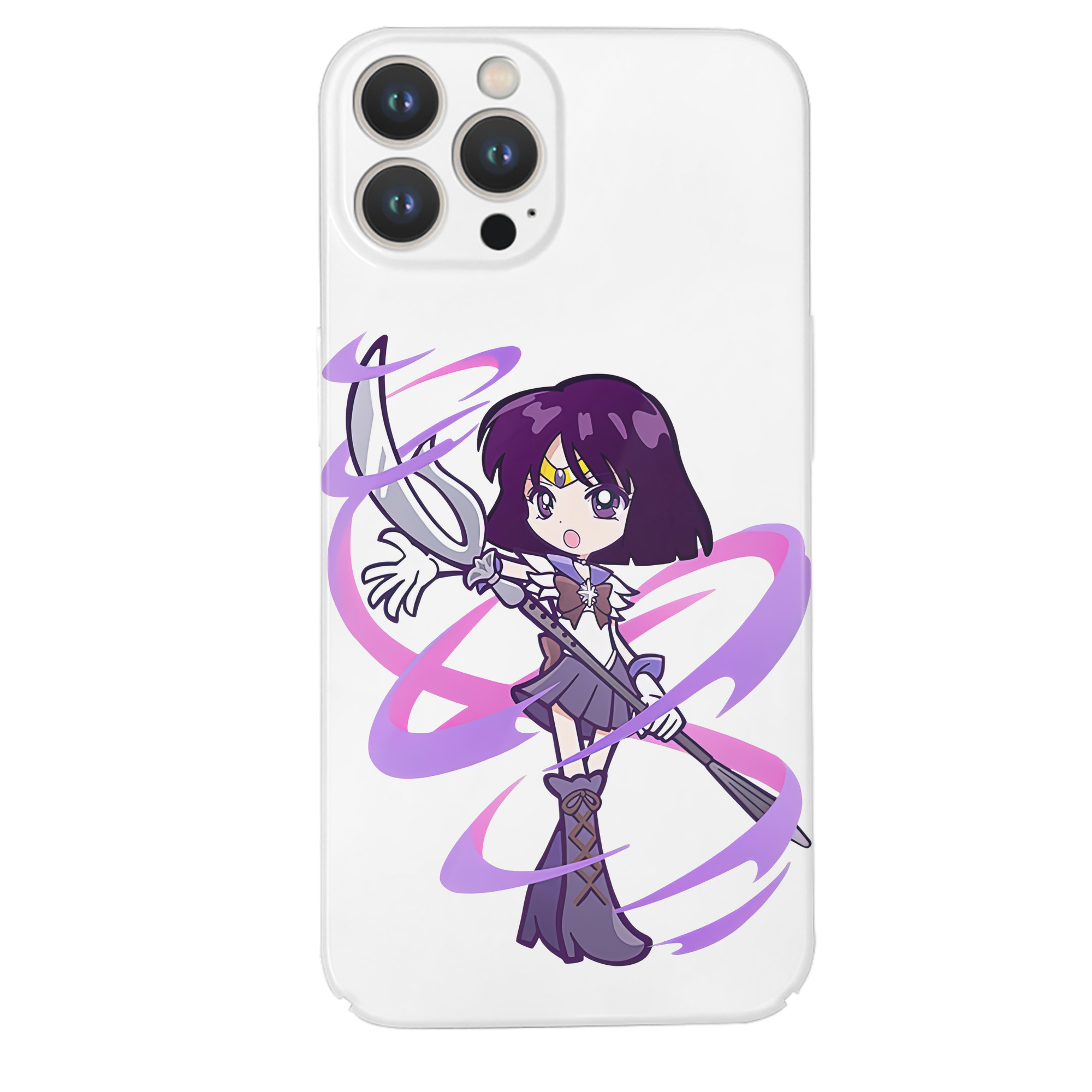 （画像用） 美少女戦士セーラームーン 土萠ほたる Sailor Moon Tomoe Hotaru （セーラーサターン；Sailor Saturn） 【iPhone 14シリーズ対応】ハードケース